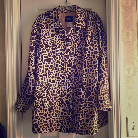 Dennis basso 🦒 print “rain & shine” coat ! SALE!! - Picture 7 of 7